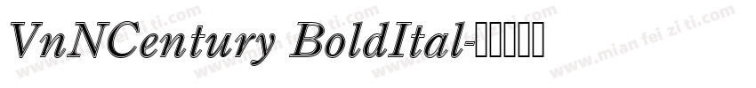 VnNCentury BoldItal字体转换